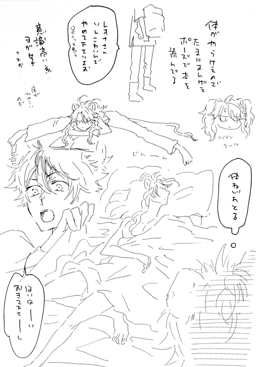 レさんは体がやらかいと言う共同幻想を信じているヒューマンの落書き。 