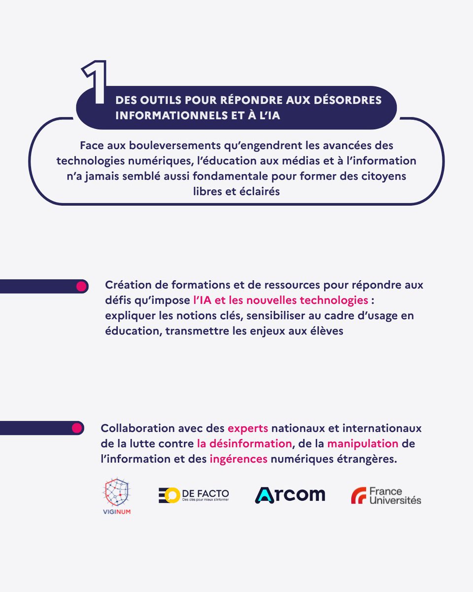 LeCLEMI's tweet photo. 📢Le CLEMI, un rempart face aux désordres informationnels et à l'IA. 

Le rapport d'activité de cette année souligne que l'avènement des IA rend l'#EducMédiasInfo plus fondamentale que jamais pour former des citoyens libres et éclairés.

🔗 https://t.co/WRqehs7wMy https://t.co/M209xArmpQ