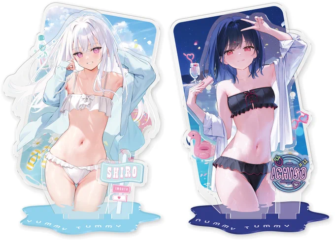 コミティアで完売したアクリルスタンドの通販予約開始してます 並べると激カワですので会場に来られなかった方はぜひ! 受注期間:～9/21まで シロ いちご