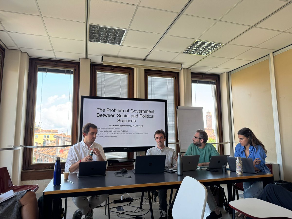 1/5 Morning continued with two engaging sessions at #ENPOSS2025! A symposium on 'The Problem of Government Between Social and Political Sciences: A Study of Epistemology of Concepts'