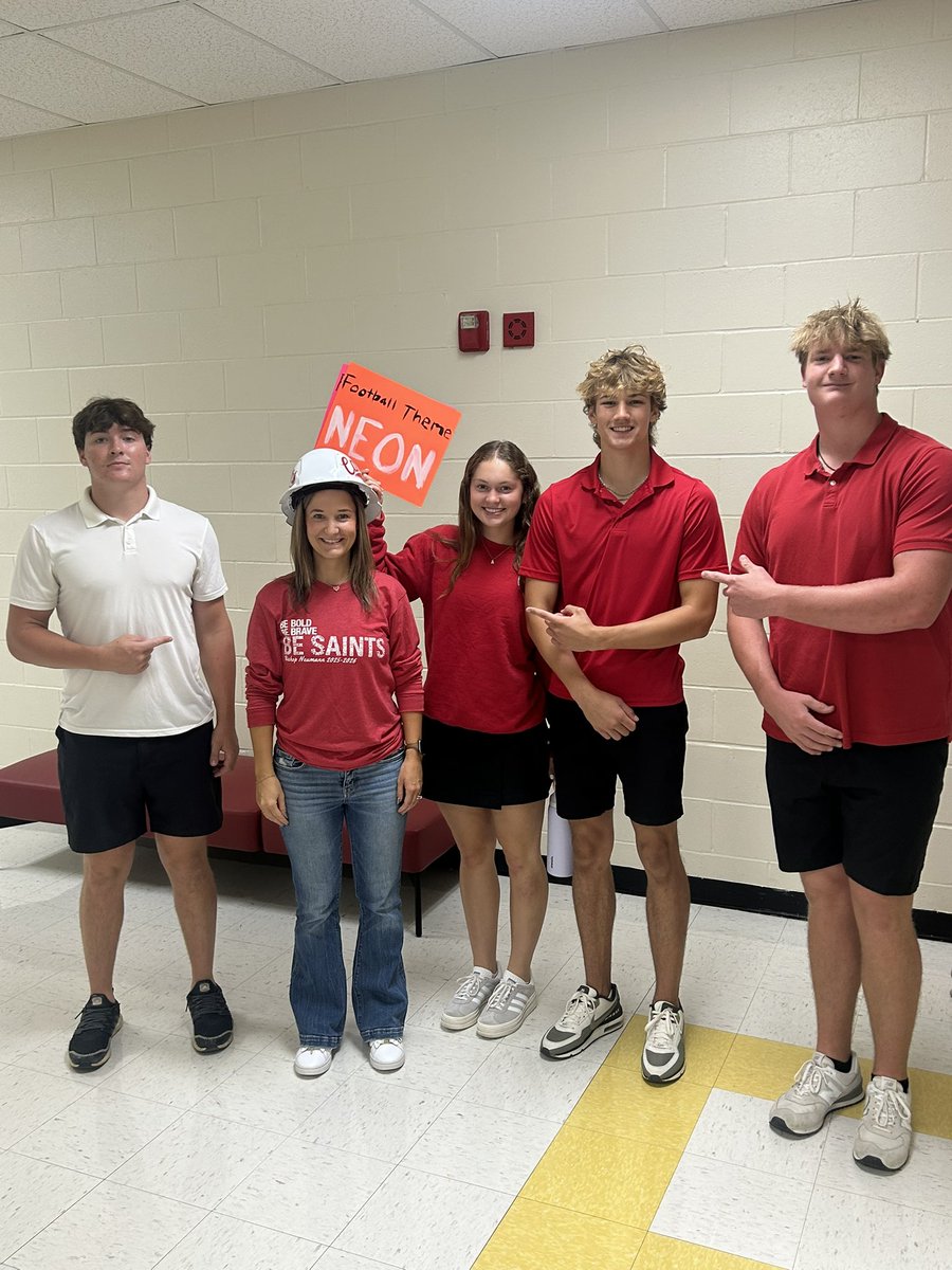 CoachPavlikBNHS's tweet photo. Mrs. Myers EARNED the Hard Hat staff member of the week! She works relentlessly to support all students in the Bishop Neumann community. #CompassionForOthers https://t.co/GaYFLkOd0T