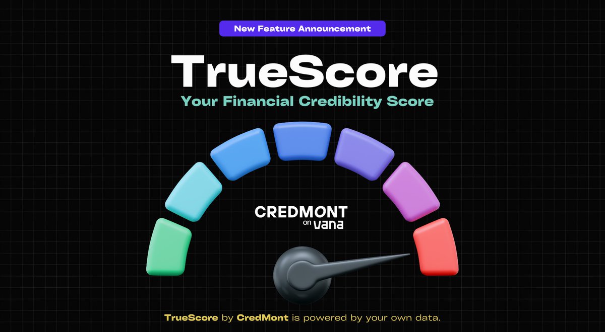 📢 Introducing TrueScore: the backbone of CredMont.

Fake and duplicate data has no place in the future of finance.

That’s why we built TrueScore: a global trust standard for financial data ✳️

Start building your TrueScore today 🔗 credmont.cc
