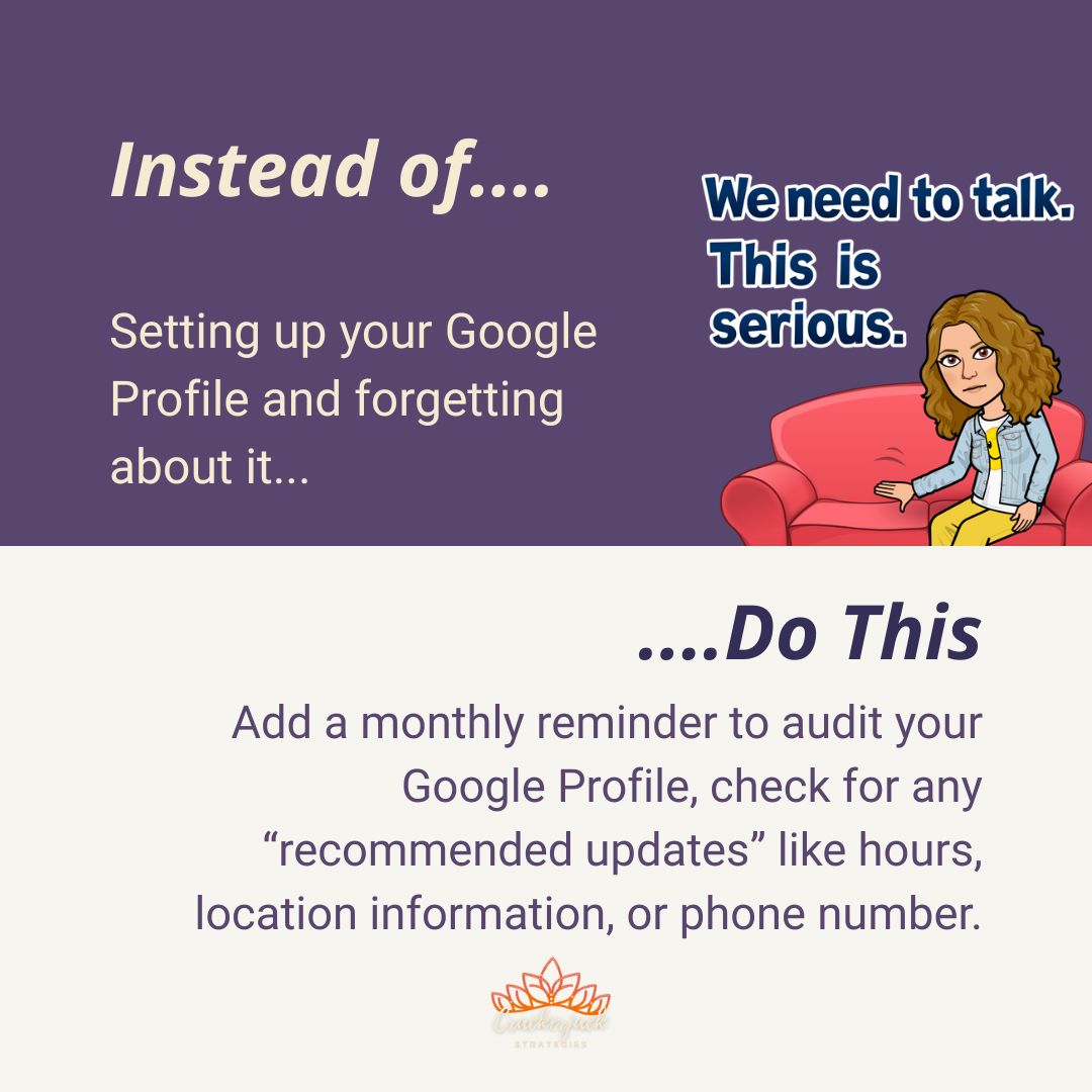 CrackerjackStr's tweet image. 💥 Your visibility (and your leads) depend on accurate info, not just what you input, but what Google publishes. 🧭 Want a quick audit? Visit our website for a Snapshot Report. Have questions? Let&apos;s Connect.

#GoogleBusinessProfile #MapPackMatters #LocalSEO #CrackerjackStrategies