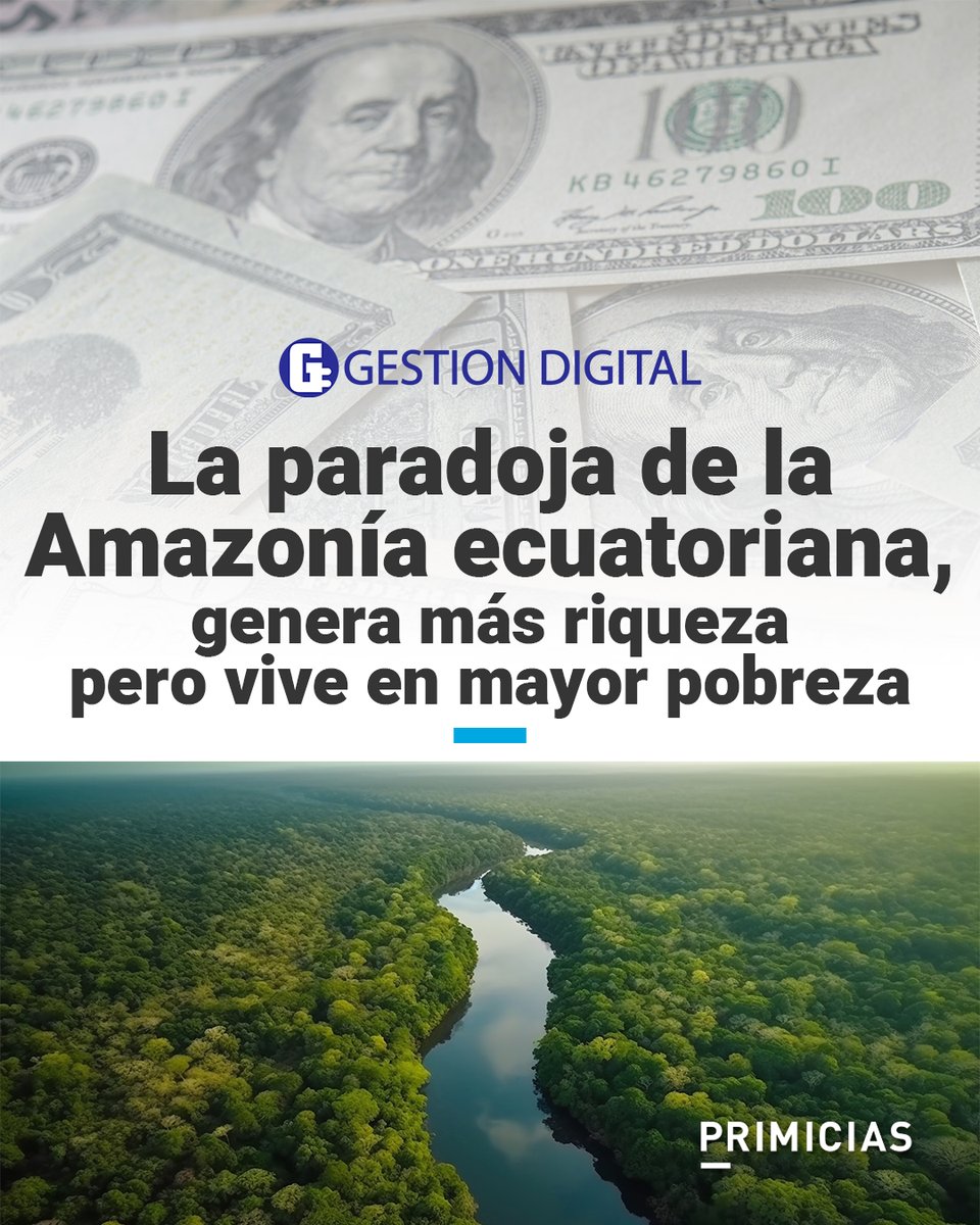 #GestiónDigital | La región amazónica vive una paradoja económica: siendo la principal productora petrolera de Ecuador, exhibe los peores indicadores laborales y sociales. Los cantones petroleros experimentan una mayor vulnerabilidad ante las fluctuaciones de precios del crudo.