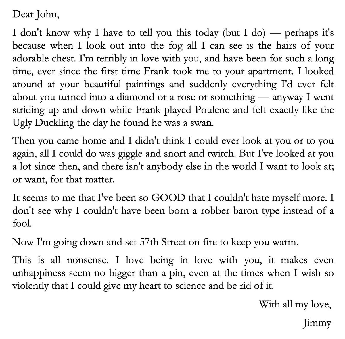 iconicj97's tweet photo. James Schuyler to John Button https://t.co/ex4iZjywDM
