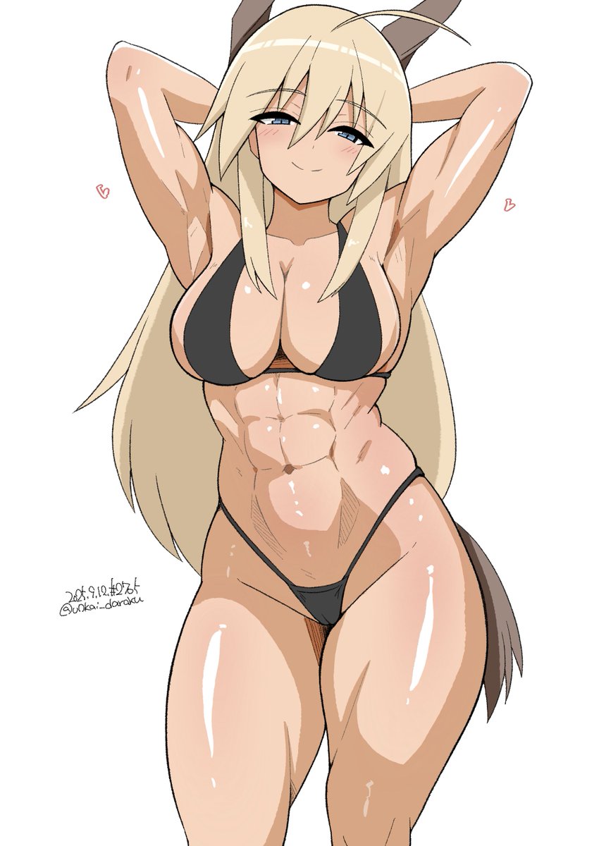 お姉ちゃんに負けないナイスバルクなマルセイユさん描きました。 