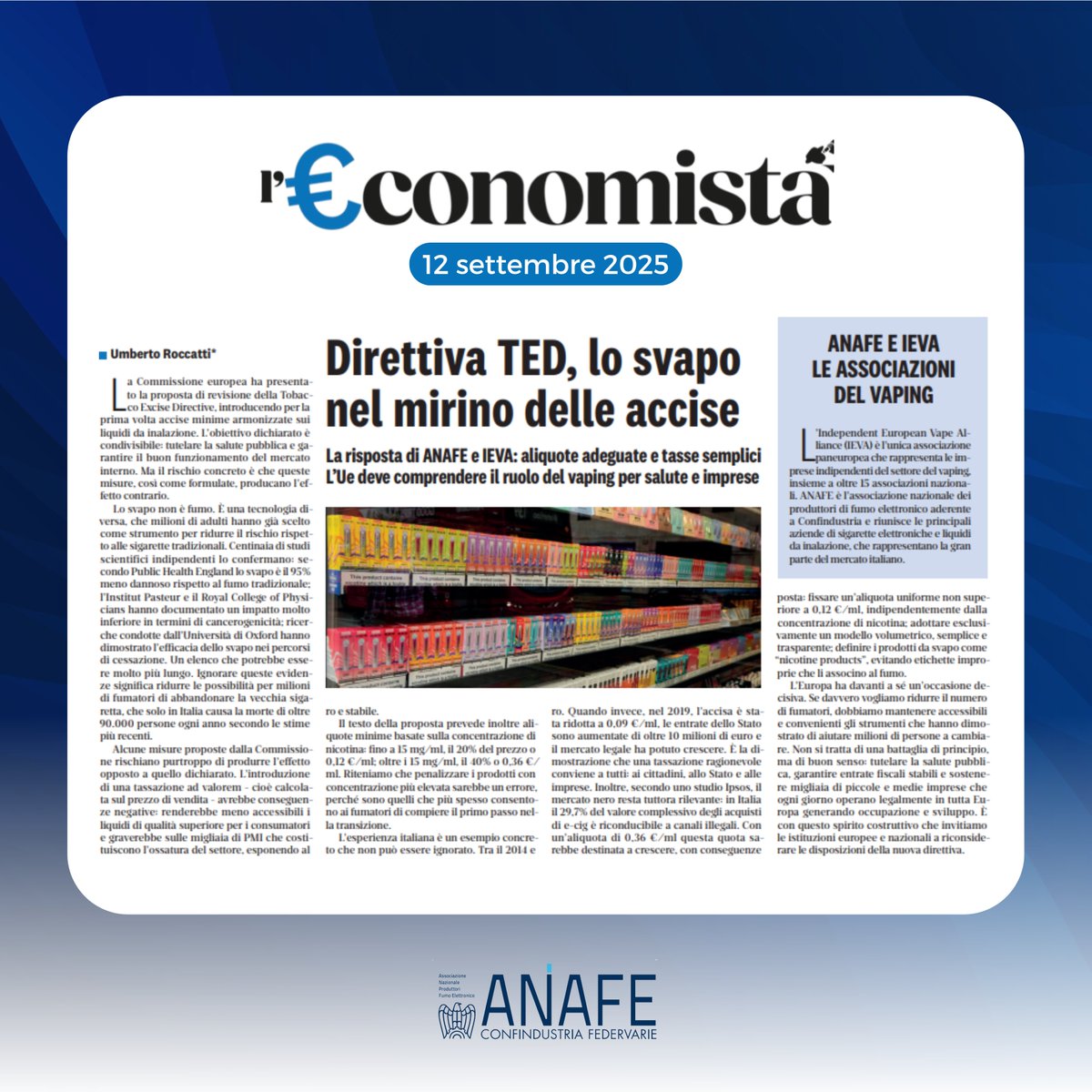 Anafe Confindustria tweet media