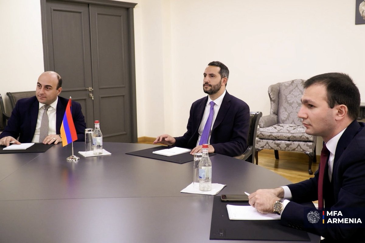 MFAofArmenia's tweet image. On September 12, Special Representatives for the Normalization Process between #Armenia &amp;amp; #Türkiye, Deputy Speaker of the National Assembly @RubenRubinyan &amp;amp; Ambassador @serdarkilic9 held their sixth meeting in #Yerevan.

🔗Full press release: mfa.am/en/press-relea…