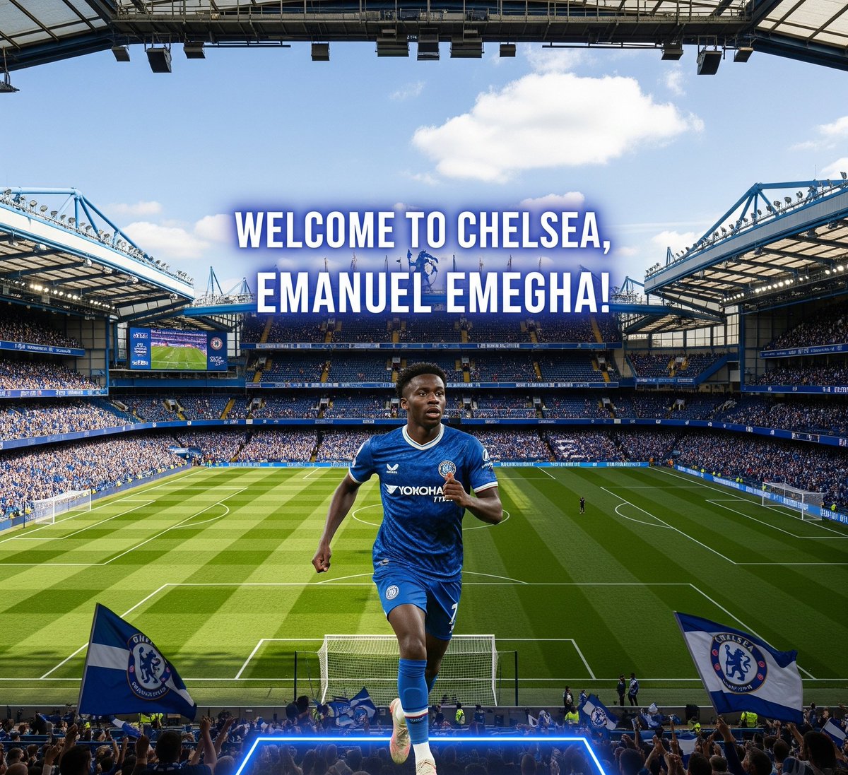 Chelsea resmi amankan Emanuel Emegha (22). 🤝
Tapi baru join 2026, sabar dulu Blues. 🕰️
📊 12 gol Ligue 1 musim lalu, tinggi 1,95m.
PR: jangan ikut kutukan striker Chelsea. 😅
Selengkapnya👇
zhevashevchenko.blogspot.com/2025/09/chelse…

SC: <a href="/eurofootcom/">EuroFoot</a> 
#Chelsea #Strasbourg