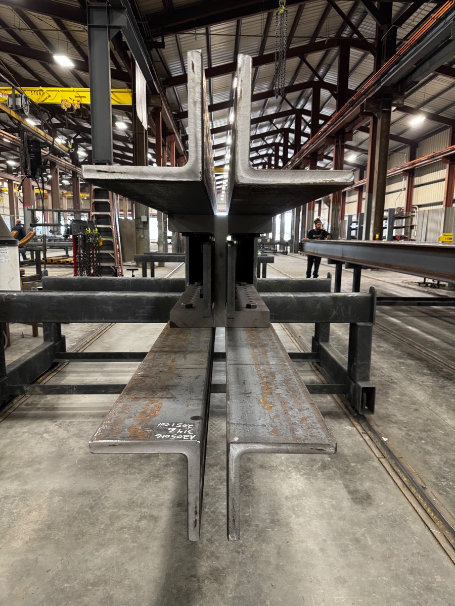 DohertySteel's tweet image. 22,000lbs of pure strength💪Proud of the work we’re doing, fabricating multiple precision pieces that come together to form one massive structural element. These are the hidden giants of the industry the foundation that makes the rest of the building possible. Forged In Strength.