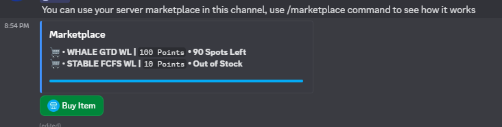 Do you know that you can also buy GTD WL spots just by accumulating 100 engagement points in our discord?

Already 10/100 already bought! 👀

What are you waiting for?