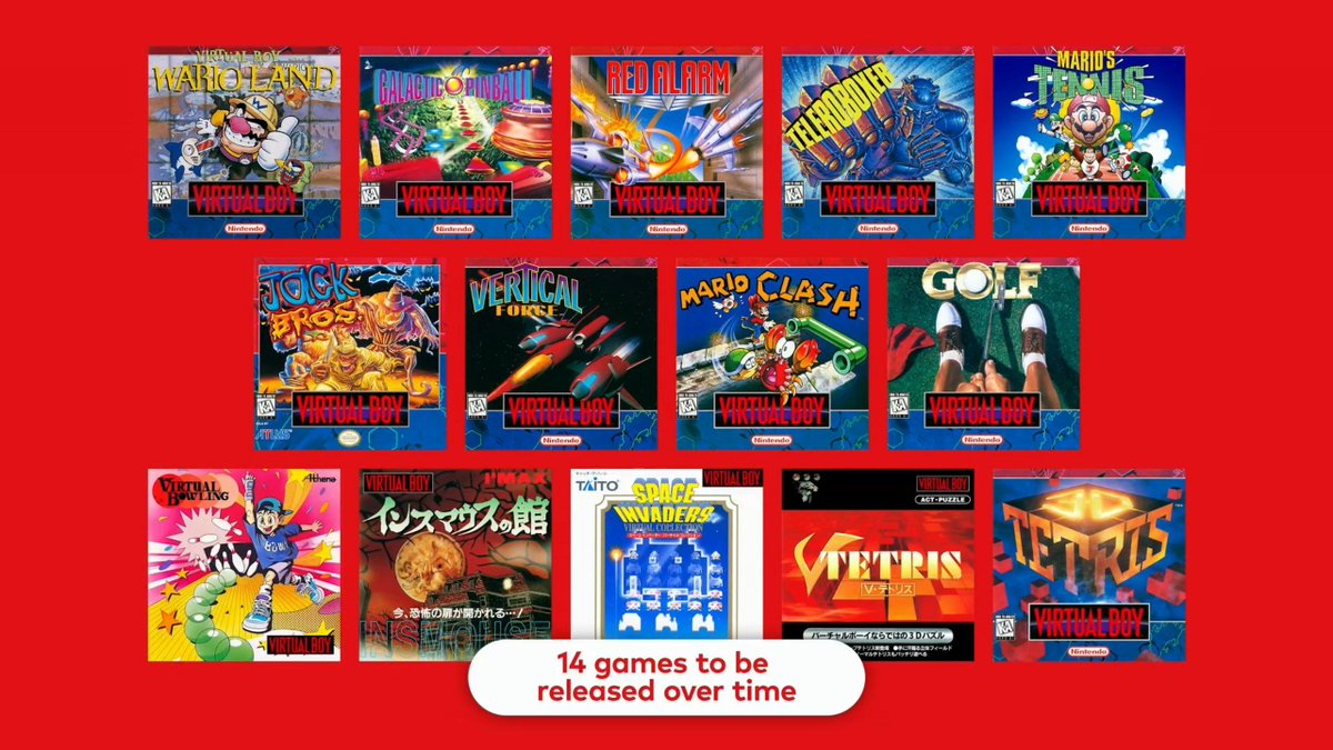 Virtual Boy Nintendo Classics announced for Switch/Switch 2. Requires Virtual Boy accessory. Out Feb 17th. Accessory sold for NSO members in the future. Cardboard model also available