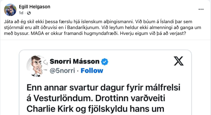 Snorri Másson tweet media