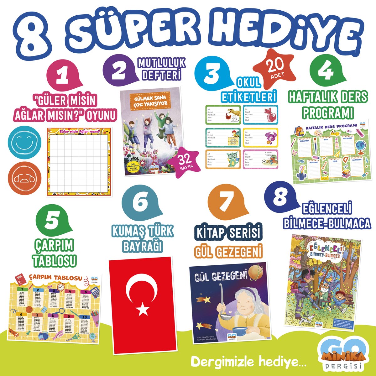 Eylül sayımız süper hediyelerle seni bekliyor!