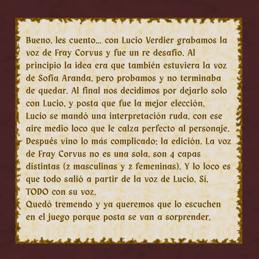 Así fue la grabación de fray corvus junto a lucio verdier.

#caelitronus #indiedev