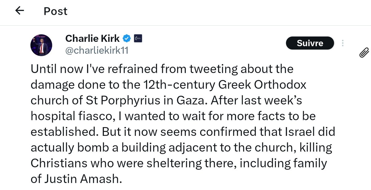 blueavocado (@yspaghetty) on Twitter photo <a href="/cirnosad/">Korobochka (コロボ) 🇦🇺✝️</a> What a coincidence I was just on his account right now, here is a tweet where he calls out Israel for bombing the church of St Prophyrius. Shapiro must have given the call that day. <a href="/cirnosad/">Korobochka (コロボ) 🇦🇺✝️</a> What a coincidence I was just on his account right now, here is a tweet where he calls out Israel for bombing the church of St Prophyrius. Shapiro must have given the call that day.