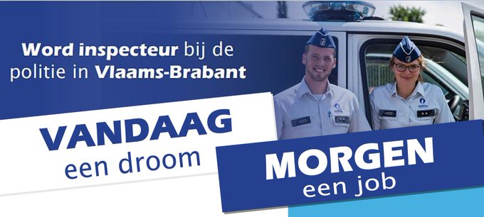 👮‍♀️👮 Interesse in een job bij de politie in Vlaams-Brabant?
Wij bereiden je voor op de selectieprocedure tot inspecteur van politie via een gratis digitaal traject. De sessie september-oktober start op 25/9.
Meer info en inschrijven via gouverneurvlaamsbrabant.be/veiligheid/pol…