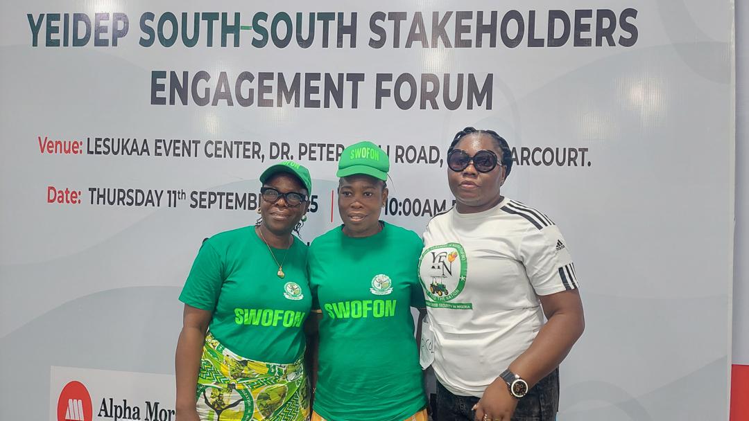 yofinng's tweet photo. Young Farmers in Nigeria (Rivers Chapter (YoFin) joined the #yeidep South-South Stakeholders Forum at Lesukaa Event Center, PH. The forum focused on youth economic empowerment &amp; de-radicalization. YoFin shared insights on agriculture &amp; youth development. #YouthEmpowerment https://t.co/AL8nOQiHdk