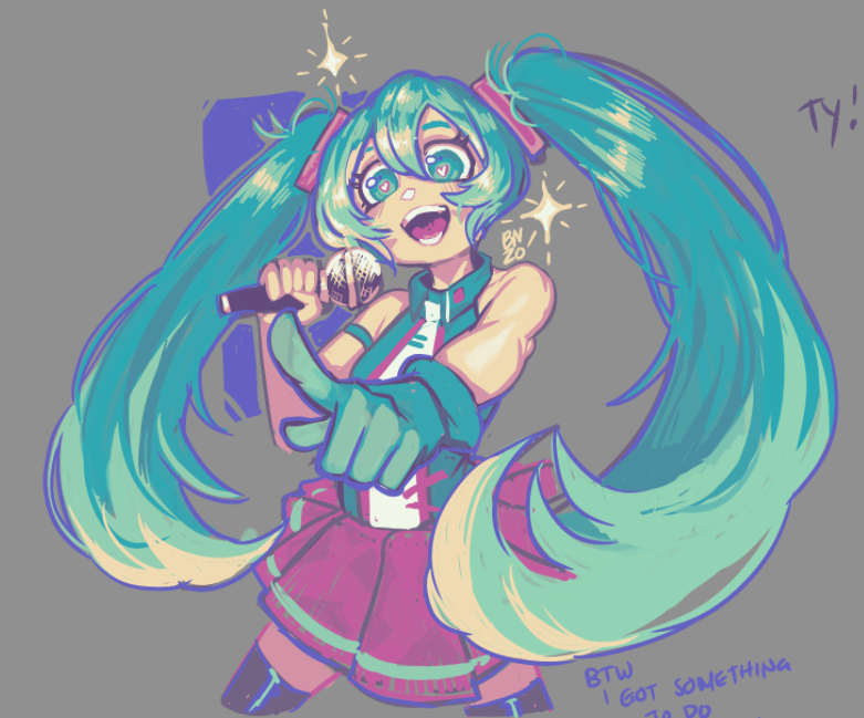 Benzodoxyl's tweet photo. miku on fren magma sesh, drawing on magma are really fun~
#magma #miku #digitalart https://t.co/BLkNLSYXlp