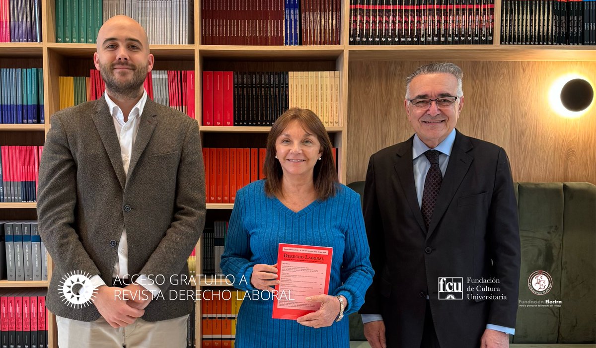 FCUniversitaria's tweet image. Con gran alegría anunciamos junto a Fundación Electra, que a partir de ahora la Revista Derecho Laboral en formato digital es de acceso abierto.

Accedé a la revista aquí ➡ revistas.fcu.edu.uy/index.php/RDL

Continuamos trabajando para la difusión del conocimiento.

@FElectra