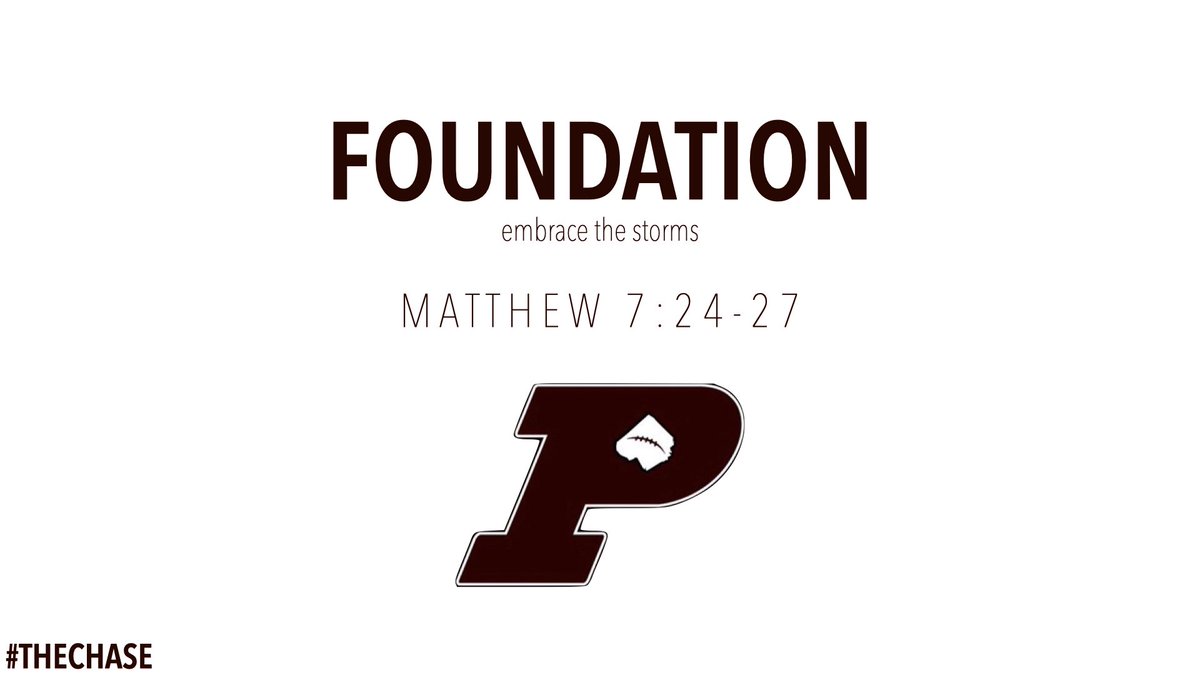 Success isn’t found at the top of mountain. Success is created at the base of the mountain. #PCHSfb