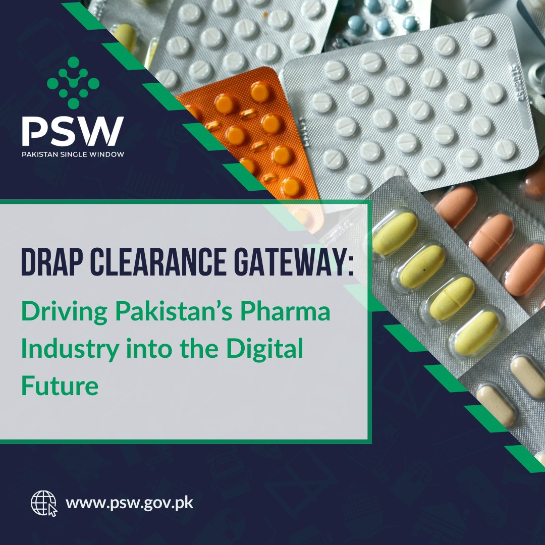 PSW is transforming pharmaceutical regulatory processes through its integration with the Drug Regulatory Authority of Pakistan (DRAP). The DRAP Clearance Gateway, a cutting-edge digital platform, streamlines licensing, import permits, and approvals by eliminating in-person visits