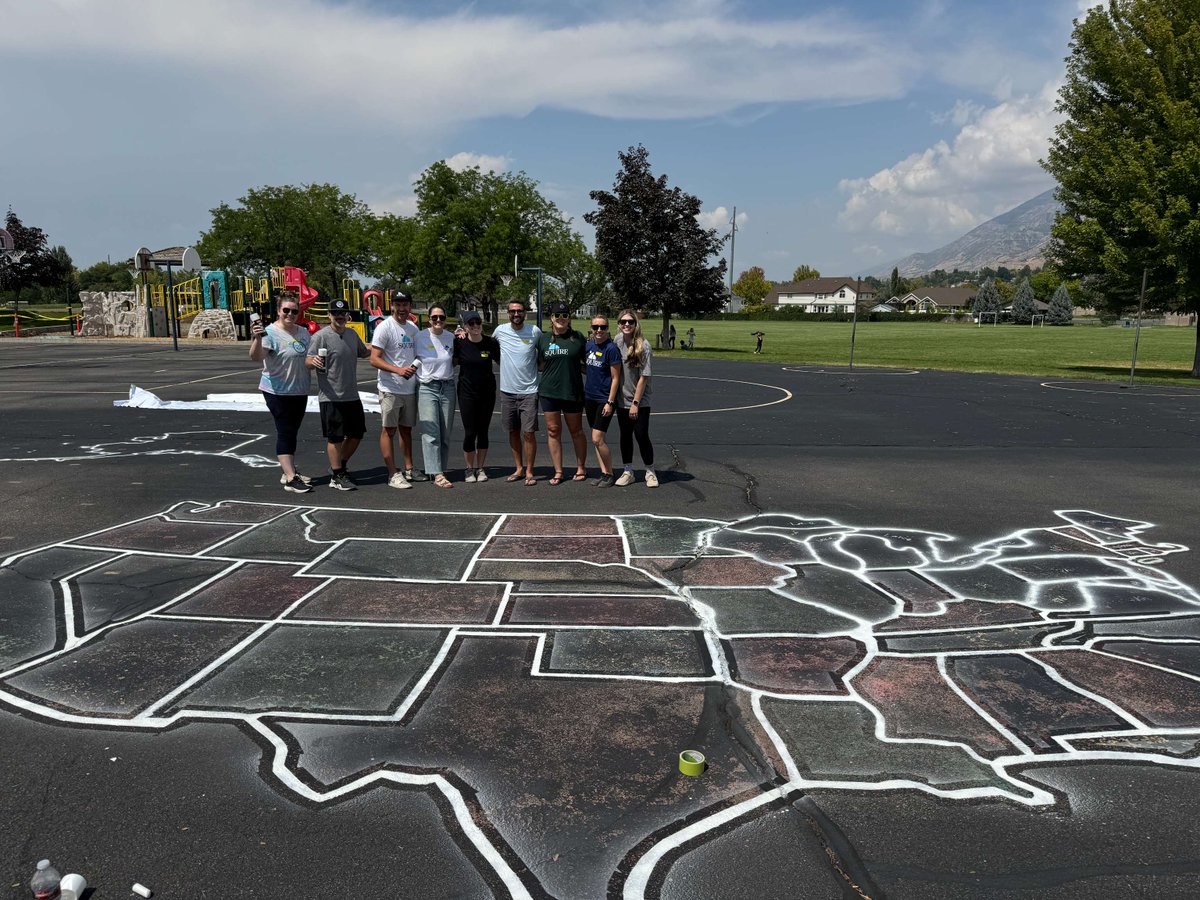 SquireCPA's tweet photo. Yesterday, we joined @unitedwayuc and Orchard Elementary for the 2025 Day of Caring, painting playground games. 💚 Our hearts and minds are one in the belief that every child deserves a vibrant and safe space to play and learn. Now more than ever, we must unify our communities https://t.co/z548uZrMnH