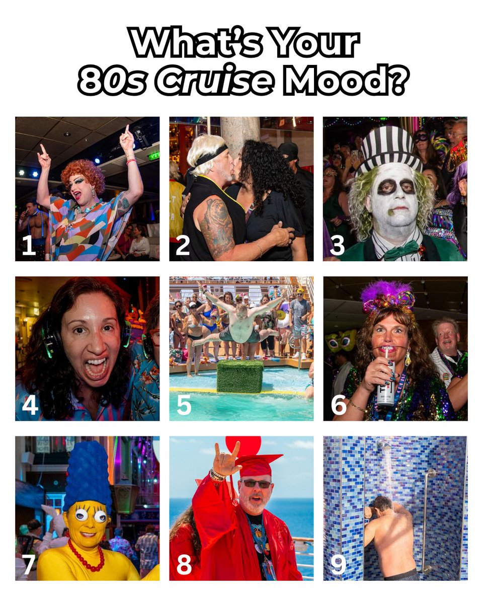 What’s your 80s Cruise mood today? Let us know in the comments 🙌 #OnlyOnThe80sCruise