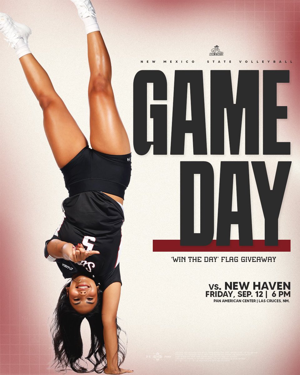 NM State Volleyball (@nmstatevball) on Twitter photo ๐ฏ๐ถ๐ด๐ฌ ๐ถ๐ท๐ฌ๐ต๐ฌ๐น ๐ฐ๐บ ๐ฏ๐ฌ๐น๐ฌ ๐ก
๐ <a href="/UNewHavenWVBall/">New Haven Volleyball</a> 
๐ 6:00 PM
๐ Pan American Center
๐ bit.ly/4ggxfed
๐บ bit.ly/3VN5IHH
#AggieUp ๐ฏ๐ถ๐ด๐ฌ ๐ถ๐ท๐ฌ๐ต๐ฌ๐น ๐ฐ๐บ ๐ฏ๐ฌ๐น๐ฌ ๐ก
๐ <a href="/UNewHavenWVBall/">New Haven Volleyball</a> 
๐ 6:00 PM
๐ Pan American Center
๐ bit.ly/4ggxfed
๐บ bit.ly/3VN5IHH
#AggieUp