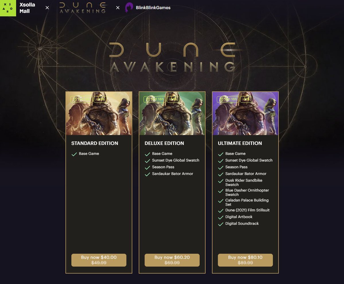 blinkblinkgames's tweet image. Good News! 🎉 My @DuneAwakening reflink now reflects the current Steam sale price! 
x.la/dune-awakening… 
@Funcom @Xsolla @XsollaMall  #FuncomCreator