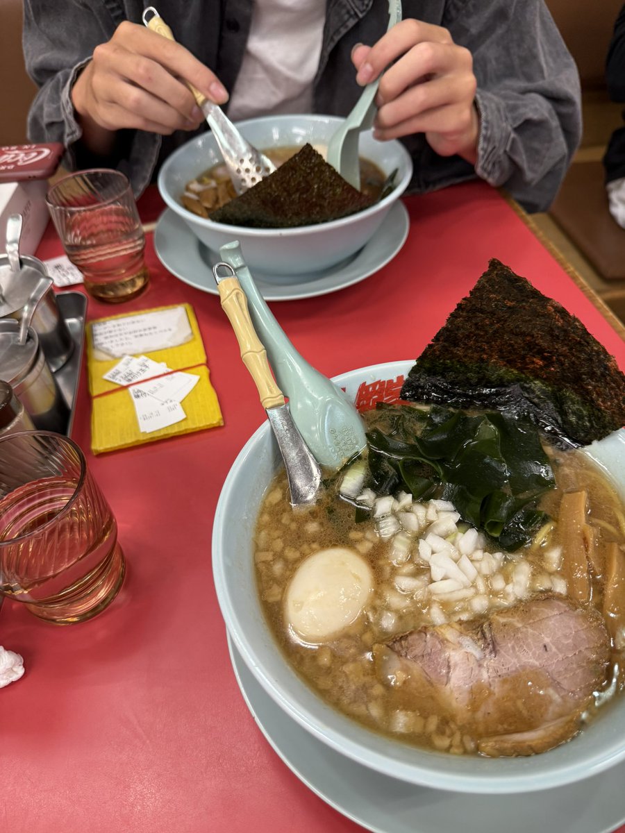 初バイク乗りで山岡家へ