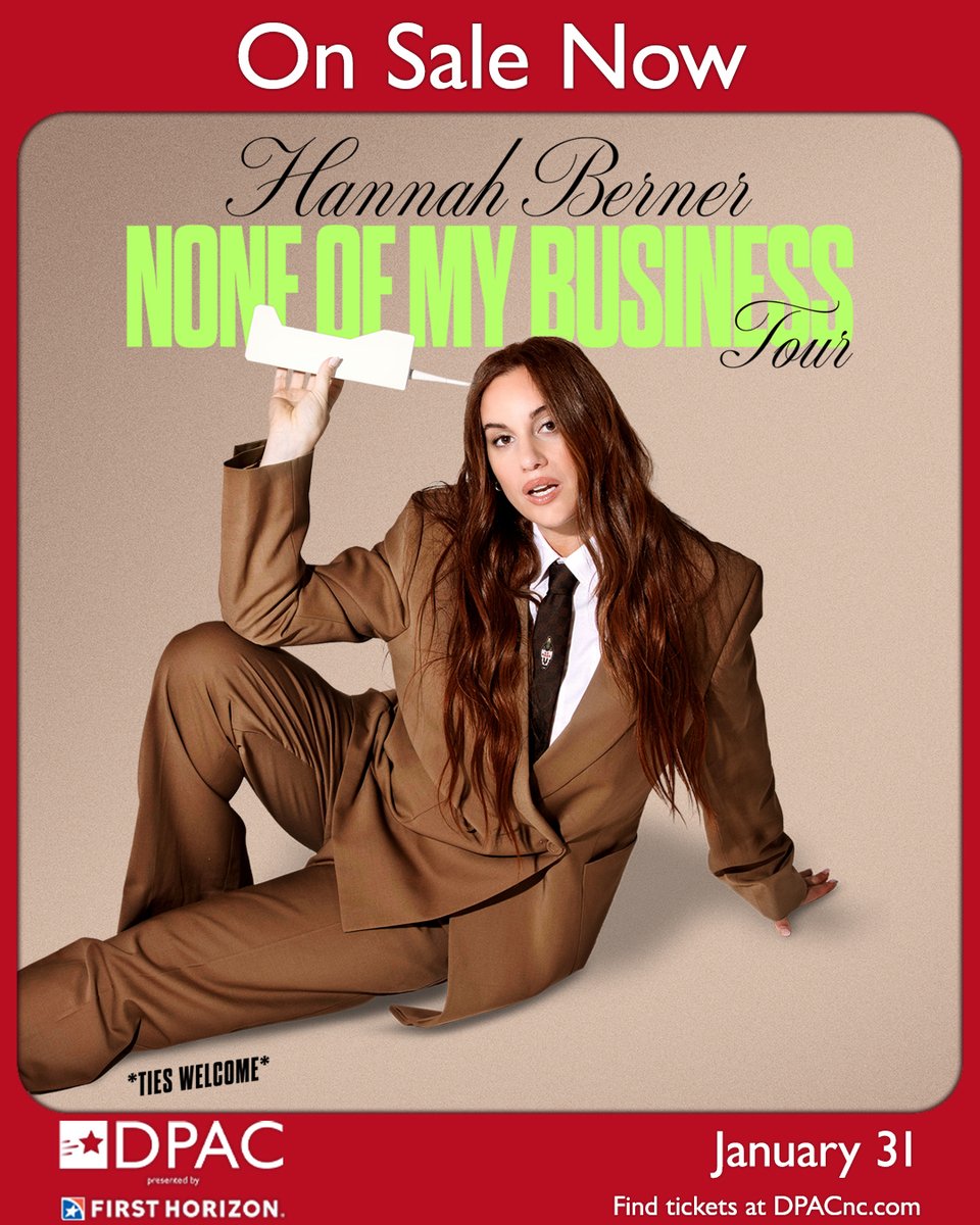 DPAC Presented by First Horizon (@dpac) on Twitter photo π’ On Sale Now π’
π€ Comedian behind the hit podcasts Giggly Squad and Berner Phone live at DPAC on Saturday January 31.
Hurry for best seats at bit.ly/3JXQT2r
DPAC presented by First Horizon π’ On Sale Now π’
π€ Comedian behind the hit podcasts Giggly Squad and Berner Phone live at DPAC on Saturday January 31.
Hurry for best seats at bit.ly/3JXQT2r
DPAC presented by First Horizon