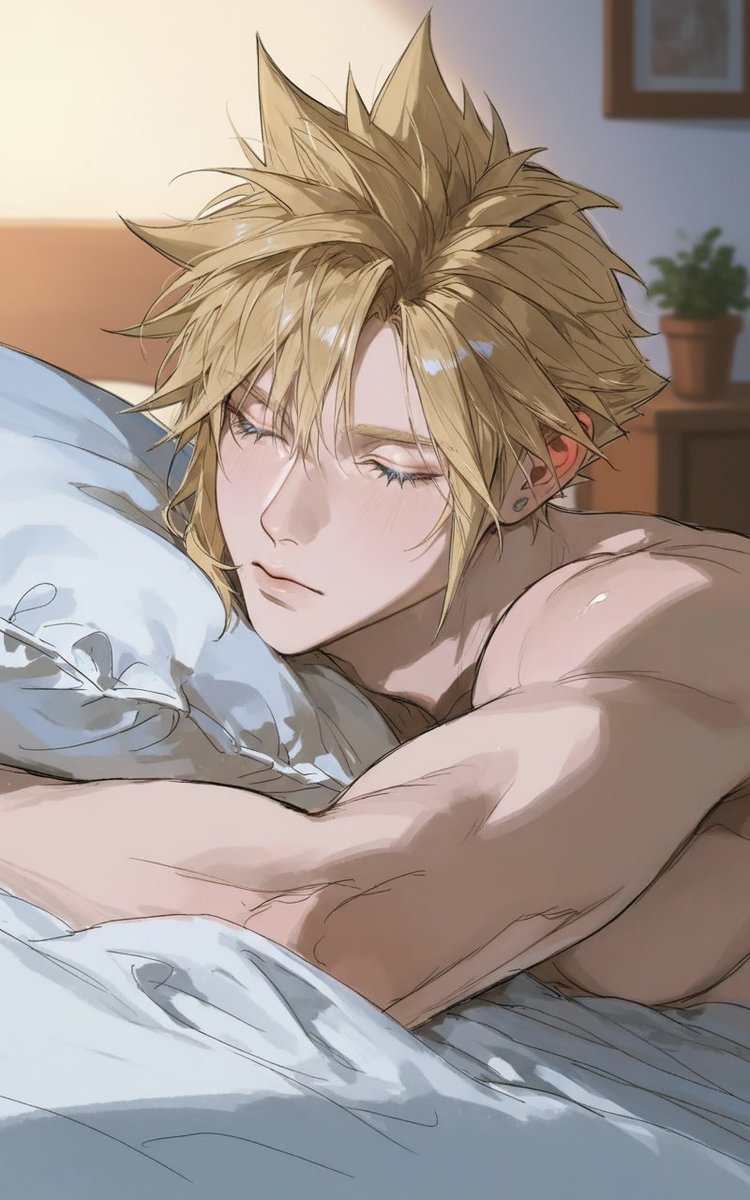 Goodnight💤
#クラウド #FF7 #クラウド・ストライフ #pixai #CloudStrife  #FF7R