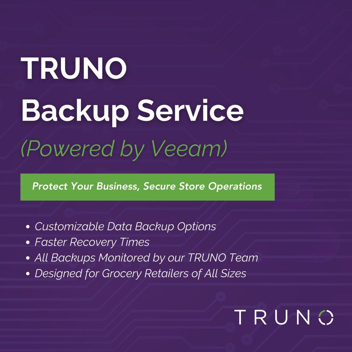 truno_tech's tweet image. TRUNO Backup Service (Powered by Veeam) offers reliable offsite and onsite backup solutions to ensure your critical business data is securely backed up and easily recoverable when you need it most: bit.ly/4mV4VR7 #DataProtection #SecureBackups