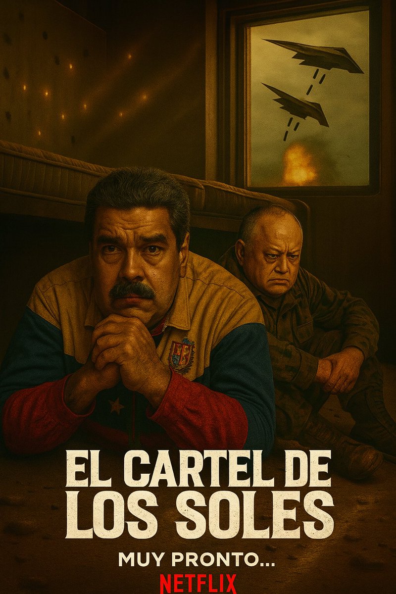 leninleal1973's tweet image. MUY PRONTO VERAN EN NETFLIX LA HISTORIA Y CAIDA DE LA DICTADURA NARCO TERRORISTA CHAVISTA EN VENEZUELA. NICOLAS MADURO ,DIOSDADO CABELLO , VLADIMIR PADRINO LOPEZ  Y JORGE Y DELCY RODRIGUEZ  &quot; EL CARTEL DE LOS SOLES &quot;.   #Venezuela #venezuelalibre #netfix #CartelDeLosSoles #VZLA