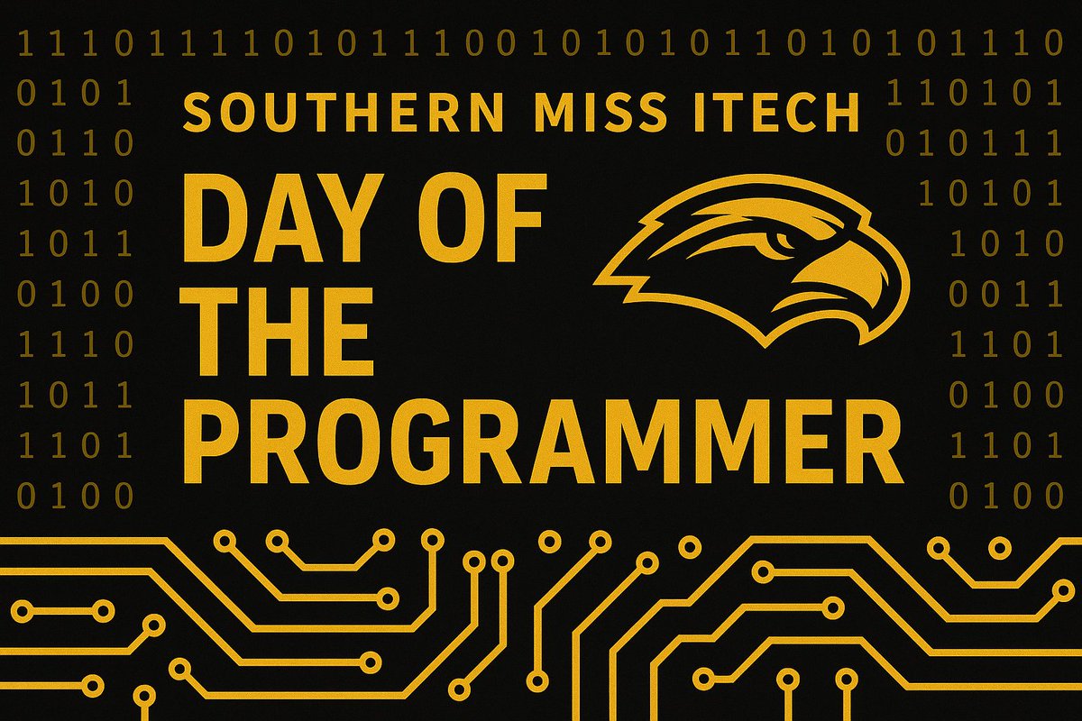 USMiTech's tweet image. 🎉💻 Happy #DayOfTheProgrammer!
Shoutout to the coders, bug squashers &amp;amp; tech pros powering @USMiTech. You make GOLD look good in binary! 💛🖤

#DayOfTheProgrammer #SMTTT #TechEagles #CodeTheFuture