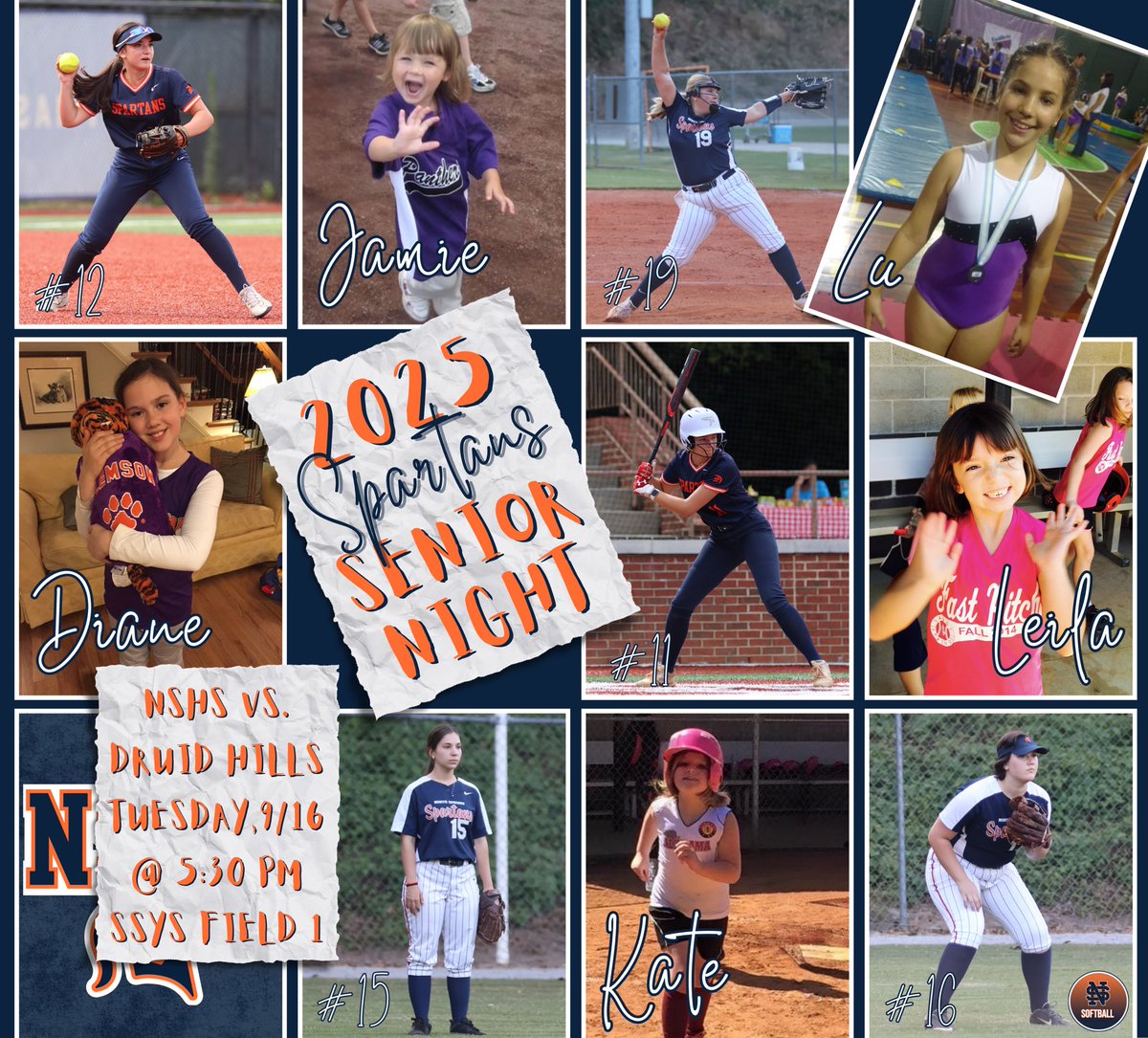 I’m excited for my Senior Night this Tuesday. It’s all come down to this and I’m thankful for all my NSHS teammates and coaches for making this senior season happen for all of us! <a href="/NorthSpringsHS/">North Springs High School Official Account</a> <a href="/AD_SpartaNation/">Coach Thomas</a> <a href="/CoachPerschka/">Jessica Perschka</a> <a href="/FultonCoSchools/">FultonCountySchools</a> <a href="/leilamadesko/">Leila Madesko</a> 🧡💙🧡💙 Go Spartans!