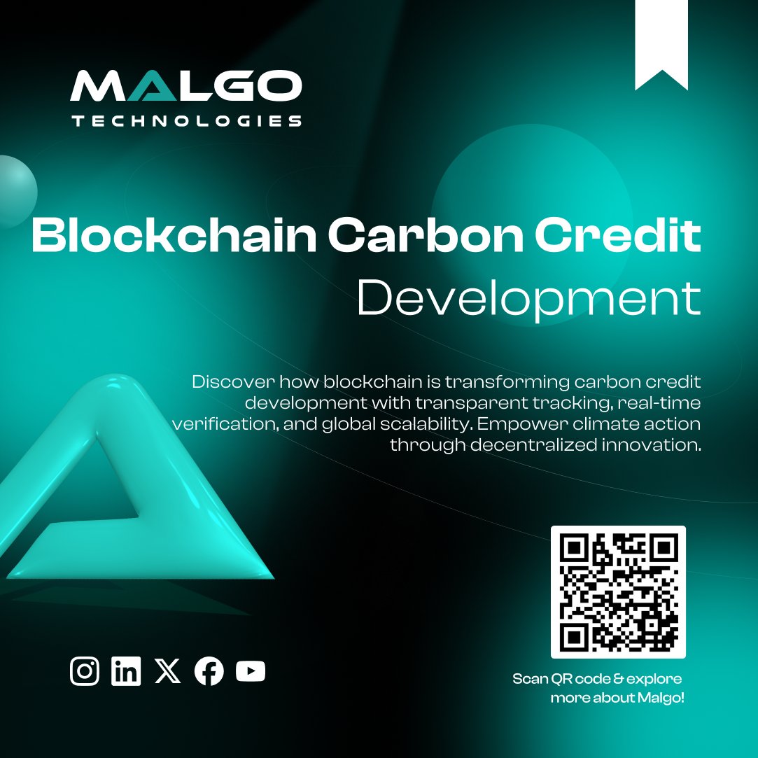 malgotech's tweet image. Explore how Malgo Technologies uses blockchain for carbon credit development: tokenization, automated verification, immutable audit trails &amp;amp; global marketplace access. 

Read More: malgotechnologies.com/blockchain-car…

#Blockchain #CarbonCredits #Malgo #ClimateTech #SustainableBlockchain