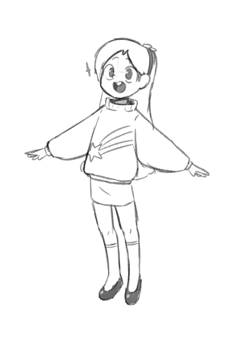 Hehe, first time drawing Mabel Pines.