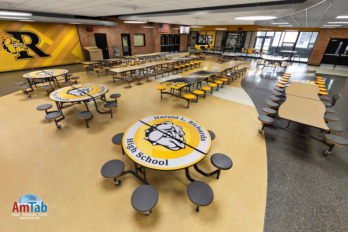 AmTab's tweet image. Proudly Made in America. Built for Every Student. ✨

At AmTab, we believe school dining commons should accommodate community while supporting every student’s needs.

Contact us today to get your district ready with AmTab’s American Made Solutions
👉 linktr.ee/amtabmfg