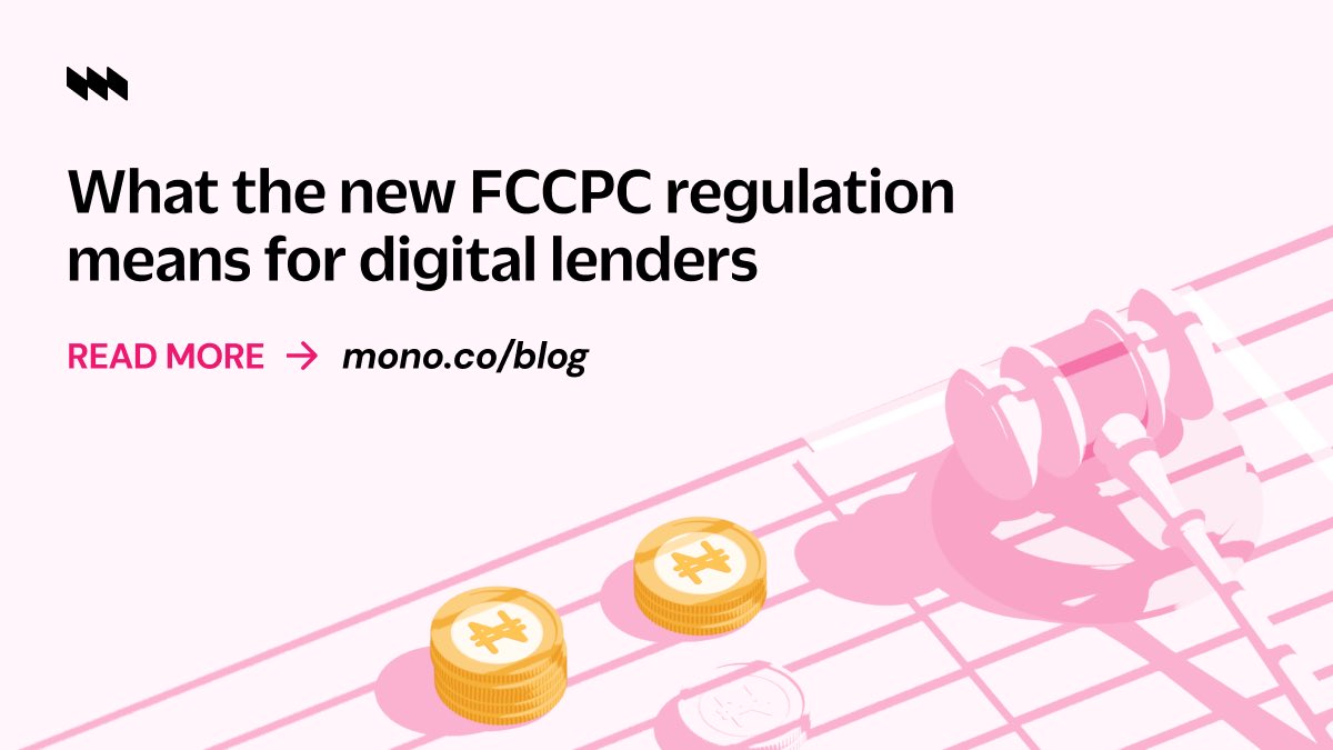 mono_hq's tweet image. 📢 Nigeria’s lending space is changing.

From October 22, 2025, the FCCPC’s new regulation will raise the bar for transparency, borrower protection, and ethical credit practices.

If you offer or power credit, compliance is non-negotiable. Mono helps you meet these standards…