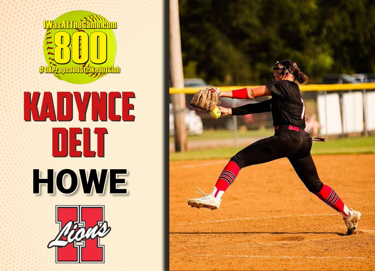 IWasAtTheGame's tweet photo. SHOUT OUT to HOWE Senior #OKPreps KADYNCE DELT for joining the https://t.co/M81WzZqZlG FAST PITCH #OKPreps800StrikeoutClub

KADYNCE has committed to Providence to play softball this fall

Congrats @KadynceDelt and welcome to the club!

@HoweSchools https://t.co/UpSt7erMV5