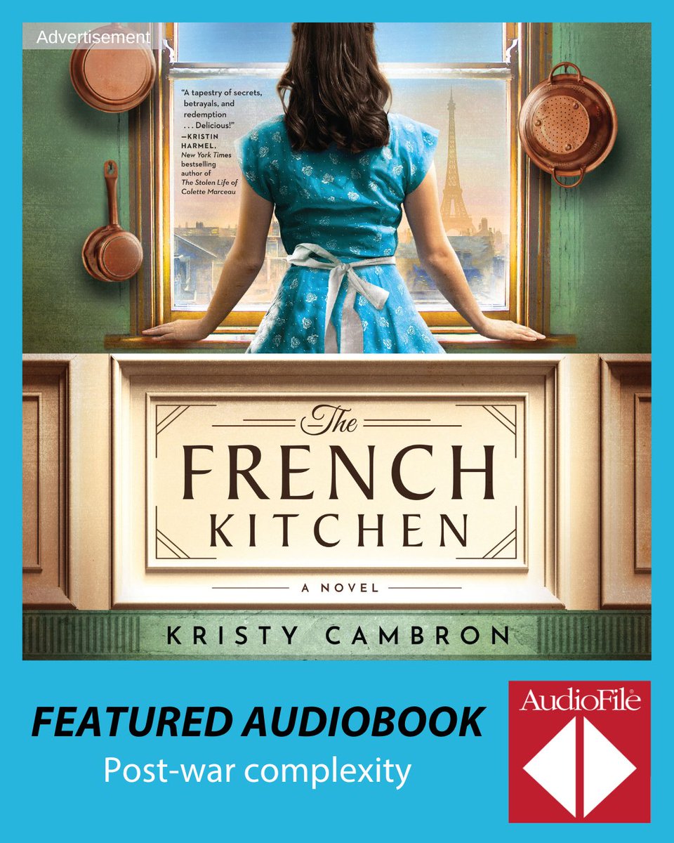 AudioFileMag's tweet image. 🇫🇷 Kristy Cambron&apos;s skill shines in this complex story of war, recovery, food, romance, espionage, with #JuliaChild thrown into the mix. Narrator Saskia Maarleveld switches accents fluidly, bringing the characters to life. @ThomasNelson bit.ly/4nrPcZH