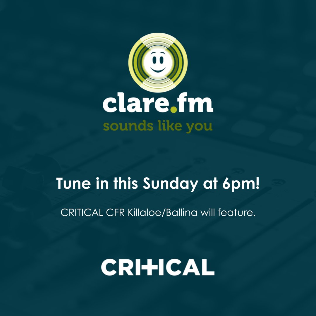 🚨 This week on Atlantic Tales, Pat Flynn joins our CRITICAL CFR – Killaloe/Ballina volunteers for a training night!

Serving the twin towns &amp; surrounding areas, our volunteers are always ready when every second counts. ⏱️

Listen Sunday, 6pm on <a href="/ClareFM/">Clare FM</a>: clare.fm/player