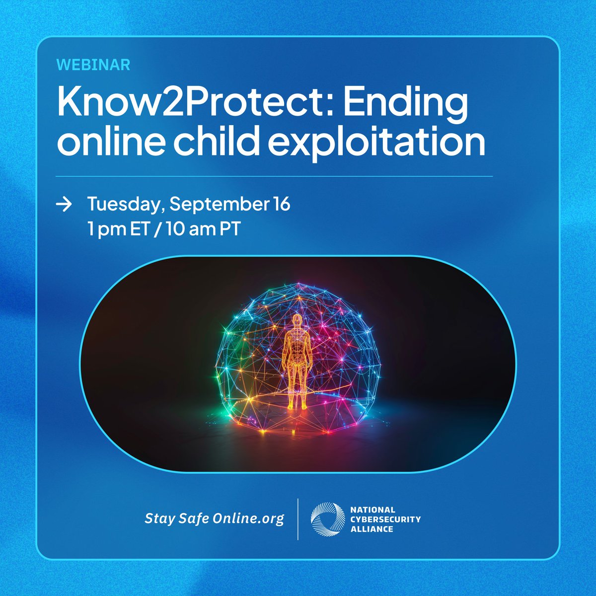 Join us as we welcome <a href="/HSI_HQ/">Homeland Security Investigations</a> to explain how to report online enticement and victimization, and offer response and support resources for victims and survivors of online child sexual exploitation and their supporters: hubs.la/Q03FWY070