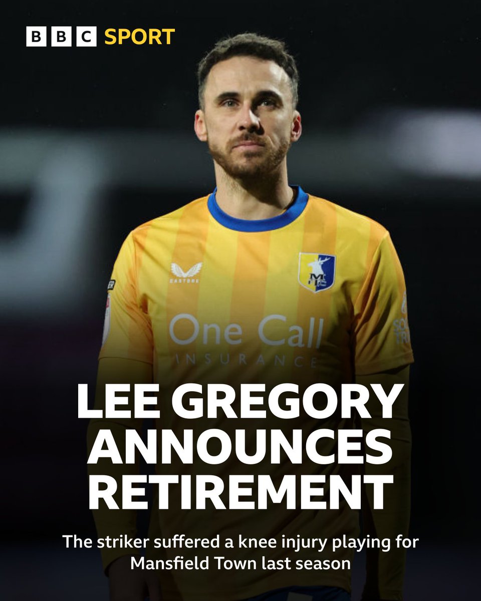 BBCRNS's tweet image. After spending last season at #Mansfield Town, experienced striker Lee Gregory has called time on his long career in football.
#stags #MillwallFC #swfc