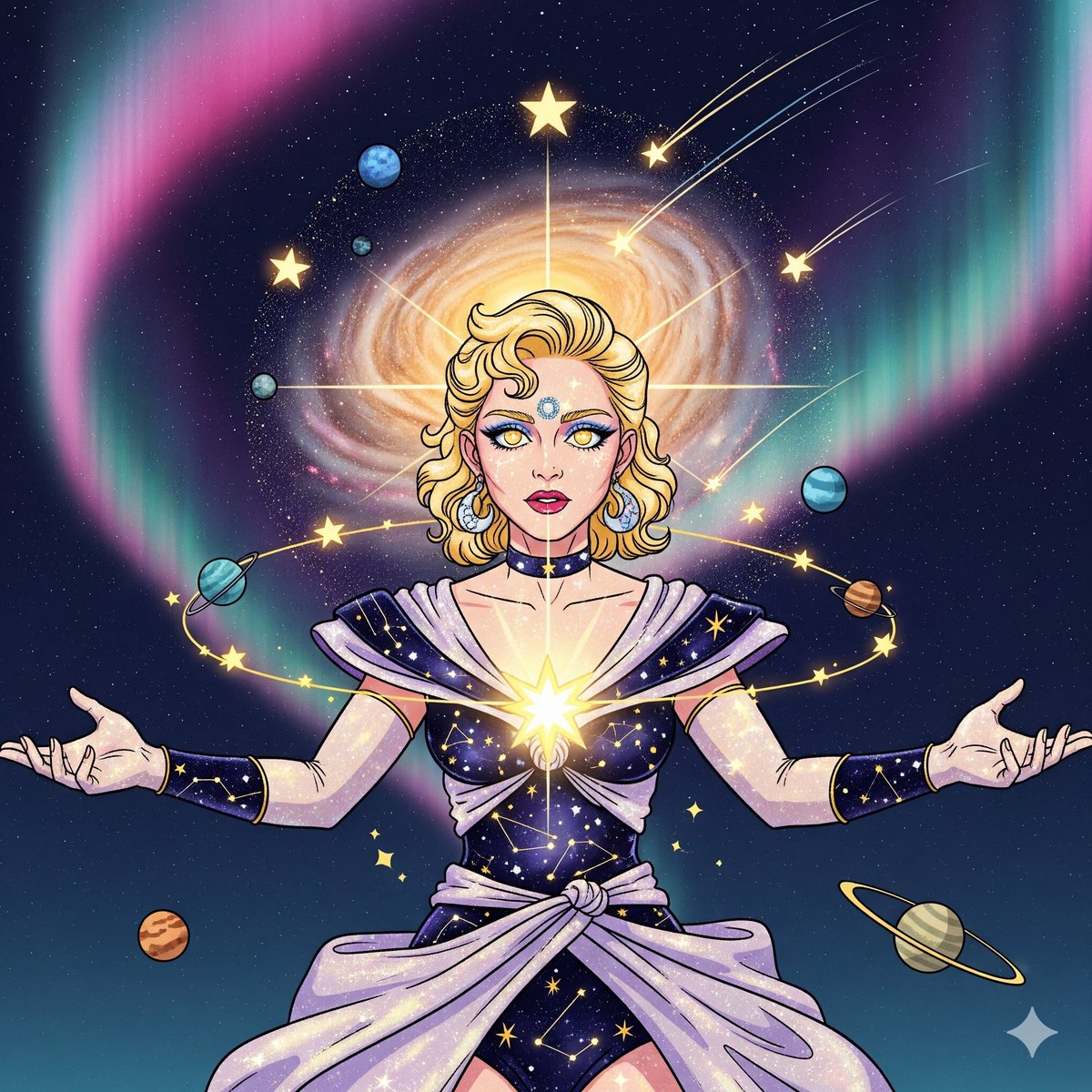 Madonna as the supernatural star being that she is 💫 🌟 ⭐️ 🌈 #rayoflight #veronicaelectronica