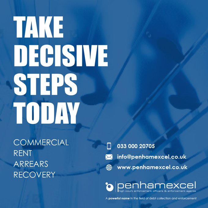 PenhamExcel's tweet image. Effective and efficient Commercial Rent Arrears Recovery, with 95% collection rate at compliance stage!  Contact us today on 033 000 20705  #CRAR #commercialrent #commercialrentarrears #commercialrentarrearsrecovery #enforcement #enforcementagents #debtenforcement #debtrecovery