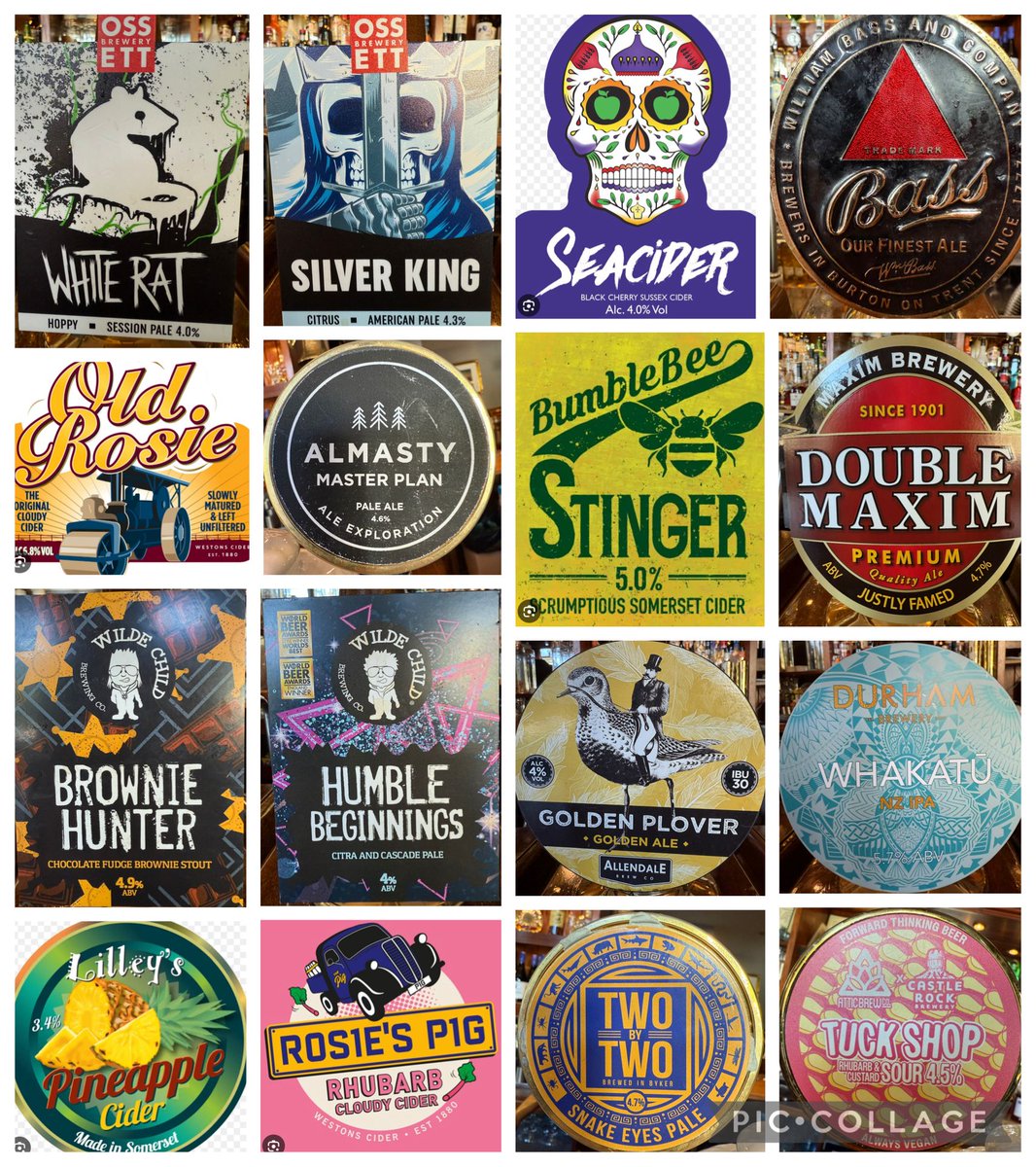 OTB:-
Keg
<a href="/atticbrewco/">Attic Brew Co.</a> &amp; <a href="/CRBrewery/">Castle Rock Brewery</a>
<a href="/ALMASTYbrewing/">brew monk</a>
<a href="/TwoByTwoBrewing/">TwoByTwo</a>

Cask
<a href="/bassbrewery/">brewer</a>
<a href="/AllendaleBrewCo/">Allendale Brewery</a>
<a href="/ossettbrewery/">Ossett Brewery</a>
<a href="/WildeChildBeer/">WildeChildBrewingCo.</a>
<a href="/durhambrewery/">The Durham Brewery</a>
<a href="/MaximBrewery/">Maxim Brewery</a>
<a href="/westonsciderfan/">Westons Cider</a>
<a href="/SeaCiderSussex/">SeaCider</a>
<a href="/lilleyscider/">Lilley's Cider</a> 
@bumblebeecider
#realale #realcider <a href="/camra/">ContextAwareMovieRec</a> #southshields