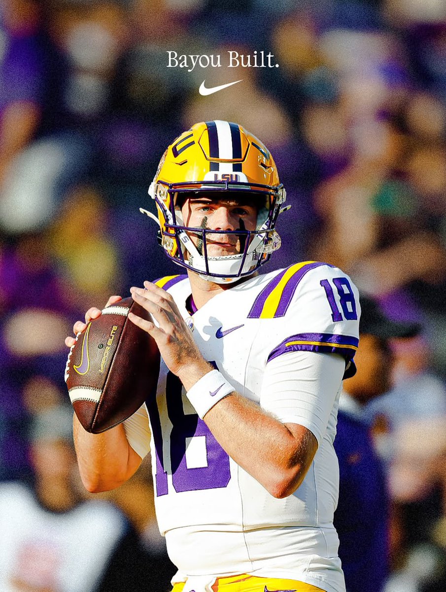 JUST IN: Nike has signed LSU quarterback Garrett Nussmeier to an NIL deal ✍️